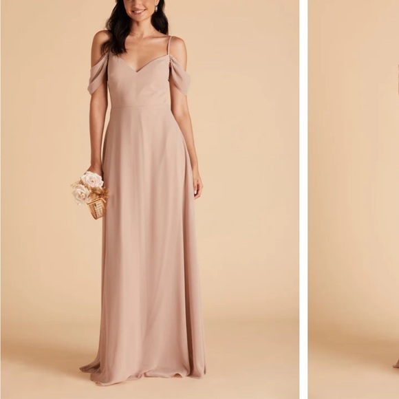 Birdy grey taupe bridesmaids dress. Size Medium. Worn once and dry cleaned - Picture 5 of 6